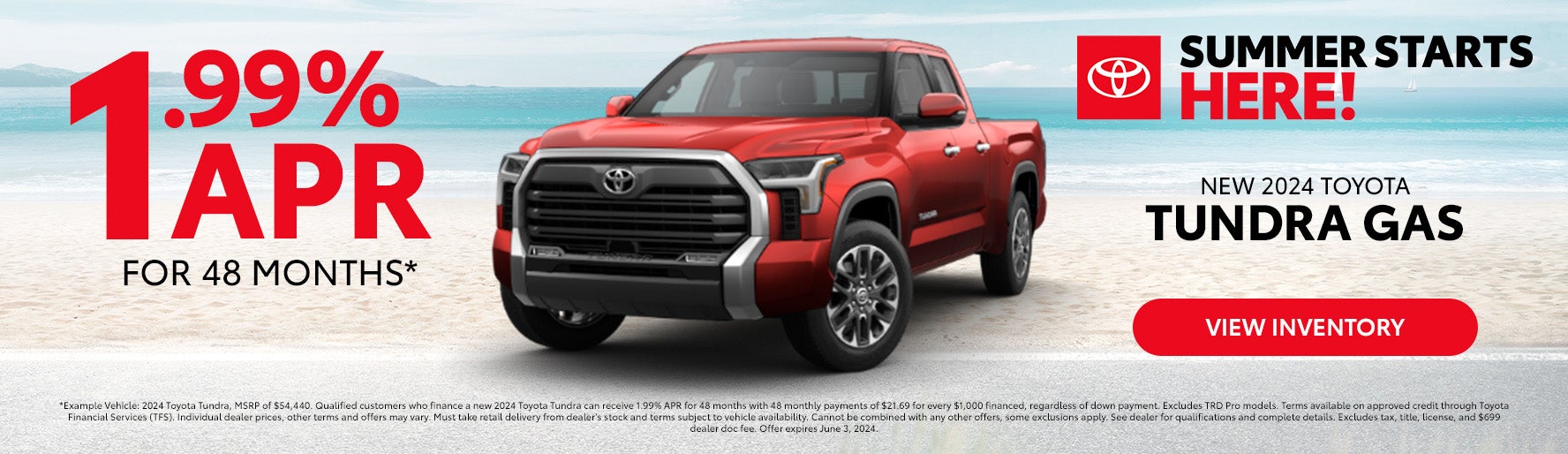 2024 Toyota Tundra Gas 1.99% APR for 48 months